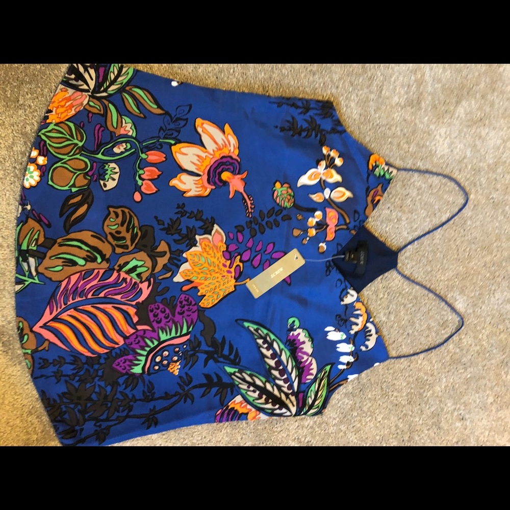 J Crew silk floral top